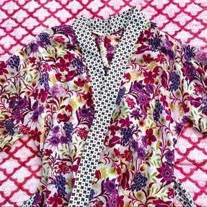 ANTHROPOLOGIE Floral Kimono Robe - XS/S